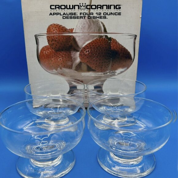 Time for the Sweet Stuff! New In Box Vintage Dessert Dishes - Picture 2 of 6